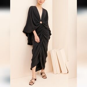 SIGNIFICANT OTHER Hamilton Ruched Gown In Black
